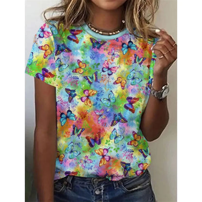 Butterfly Pattern T-Shirt