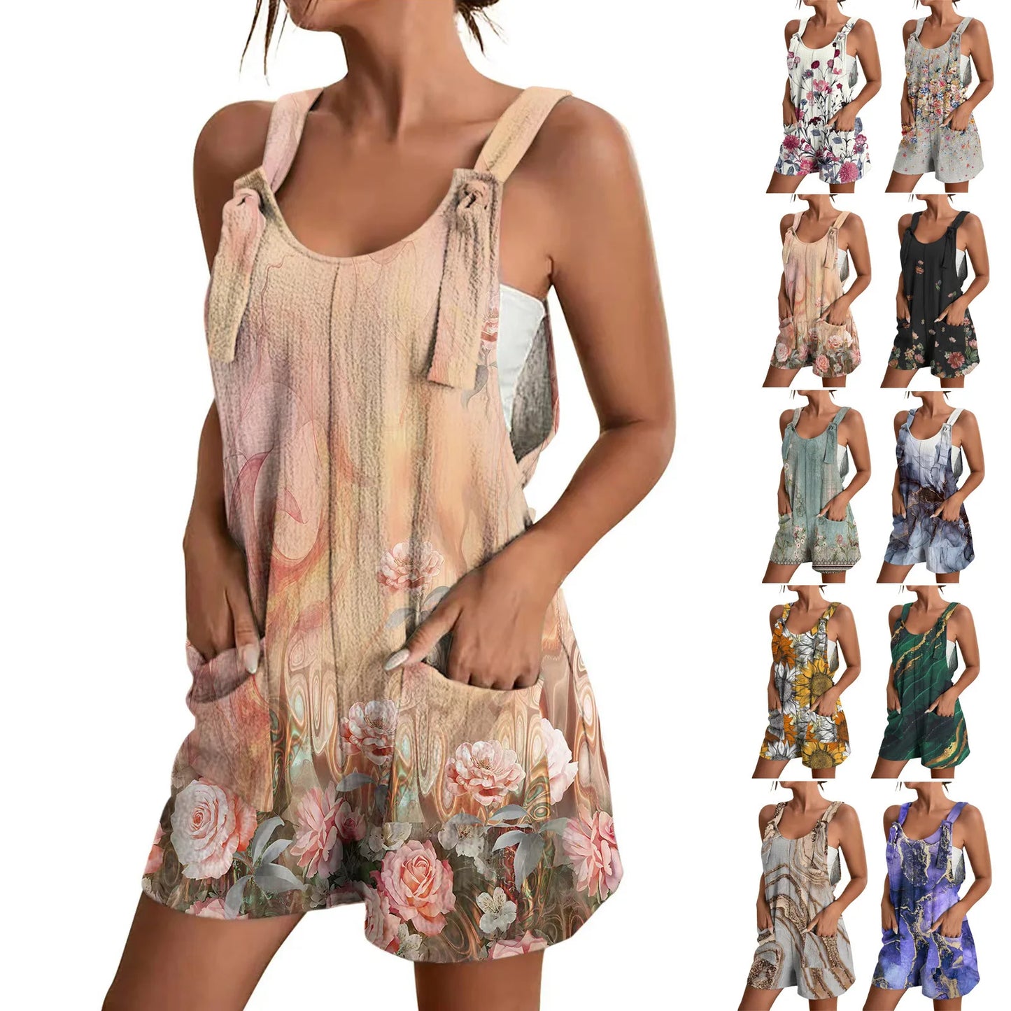 Rompers for Women Summer Casual Wide Leg