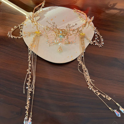 Antique Fringed Hair Crown