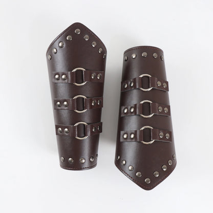 Medieval Leather Armor Arm Warmers