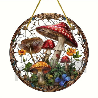 Acrylic Mushroom Suncatcher