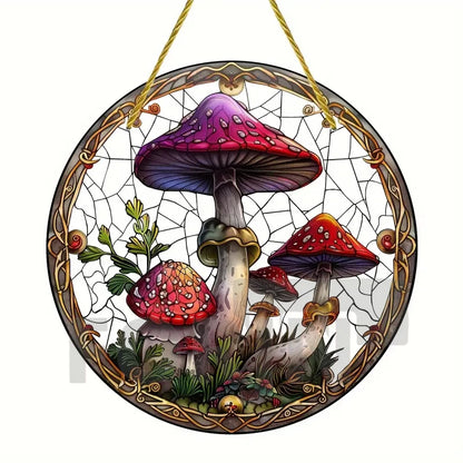 Acrylic Mushroom Suncatcher