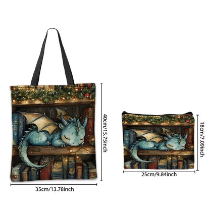 A Little Dragon Sleeping Tote Bag