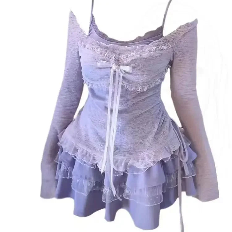 3 Piece Set Woman Aesthetics Fashion