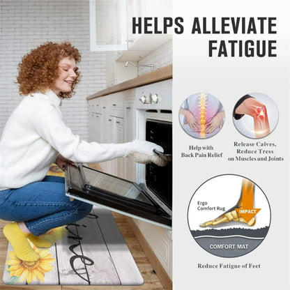 Pink Rose  Non-slip  Kitchen Mat