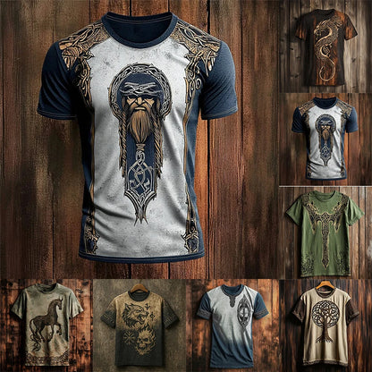 Men's Short-Sleeve T-Shirt Ethnic Print