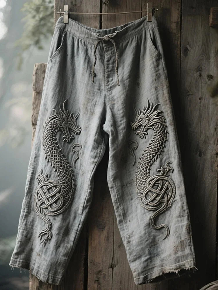 Men's Viking Totem  Printed Casual Pants
