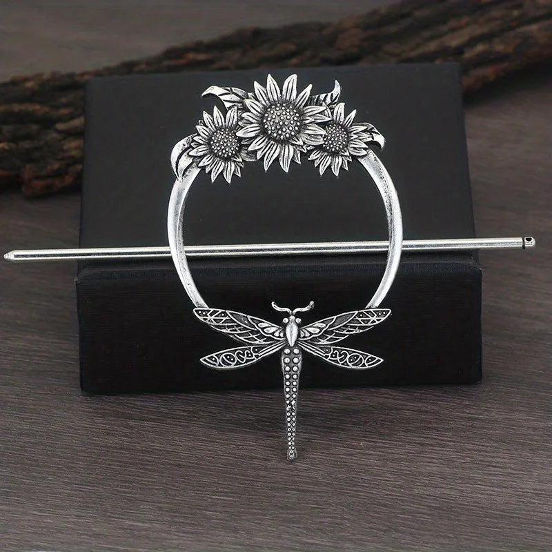 Elegant Viking Retro Crescent Cloud Hair Clip