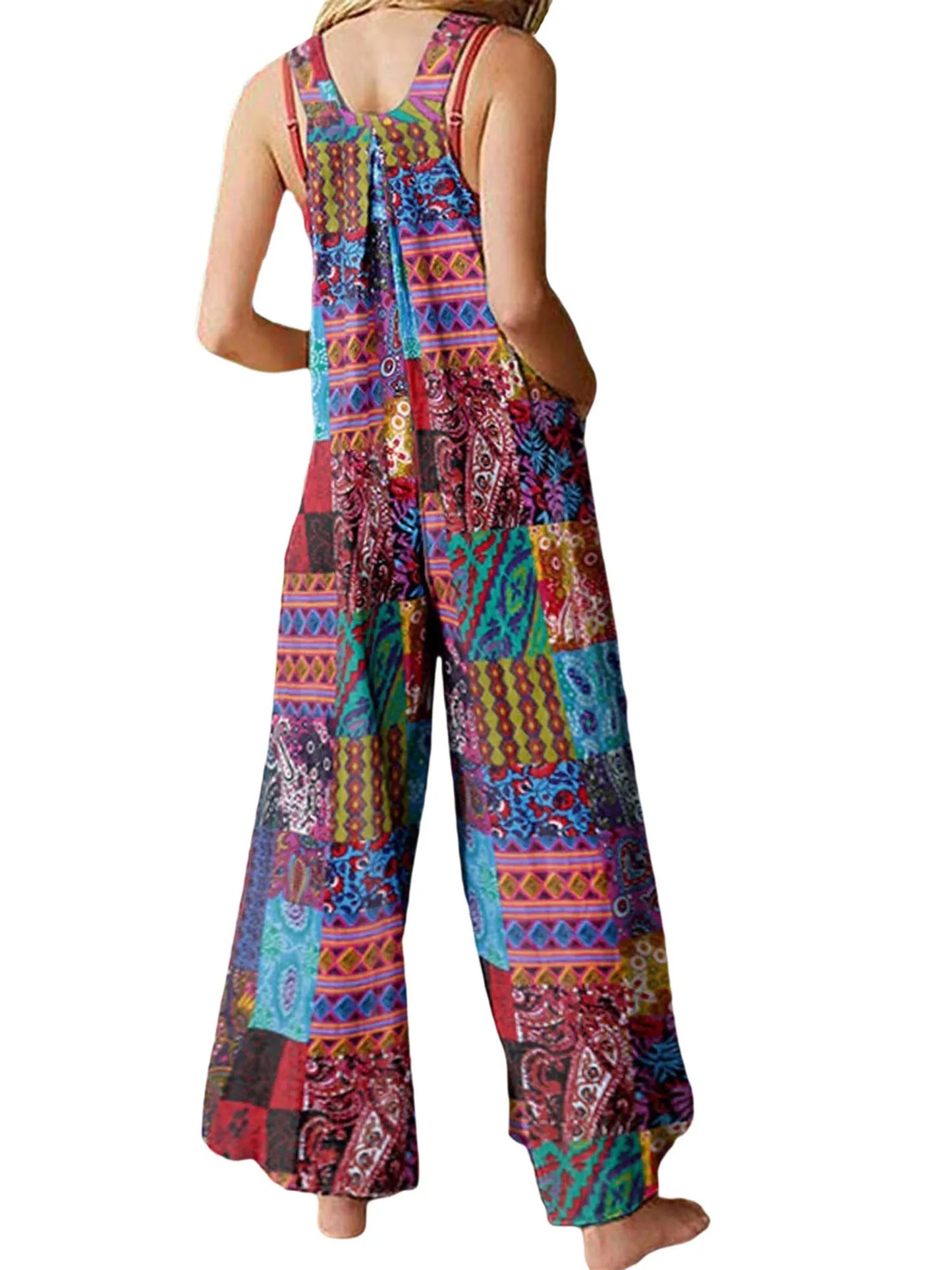 Women Summer Overalls Multicolor