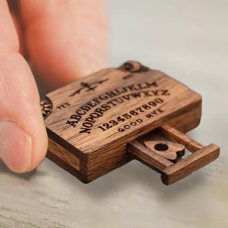 Mini Ouija Board Retro Wooden Miniatures