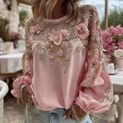 Bohemian round Neck Women's T-shirt