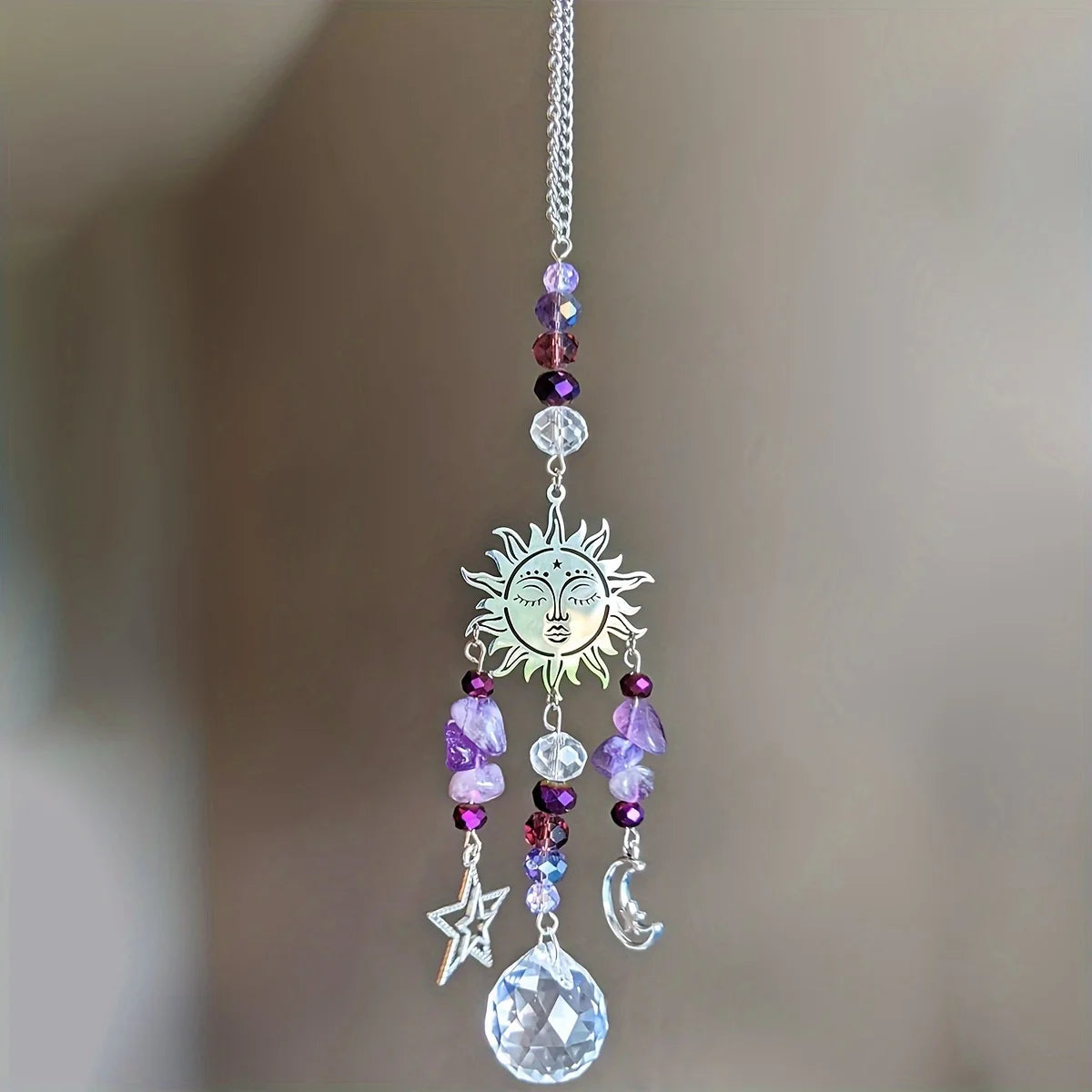 Amethyst Moon Goddess Suncatcher