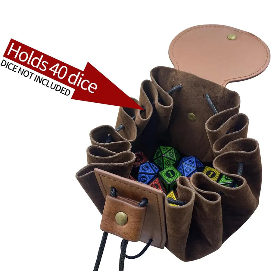 Steampunk Medieval Punk Style Fanny Packs for Men Pu Leather Coin Purse Hangable Belt Waist Bag Drawstring Hip Belt Bag Cosplay