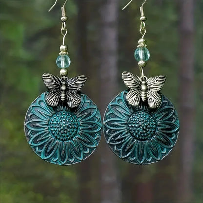 Boho Sunflower Earrings