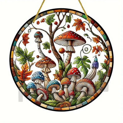 Acrylic Mushroom Suncatcher