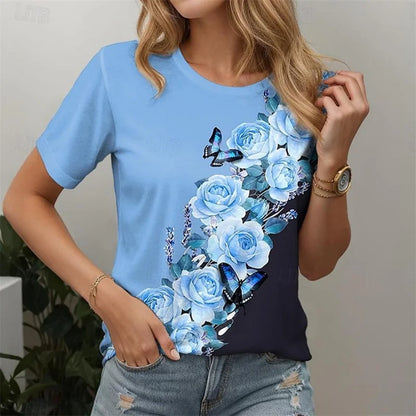 Butterfly Pattern T-Shirt