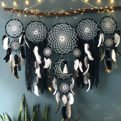 5pcs/set Boho Macrame Dream Catchers Wall Hangings