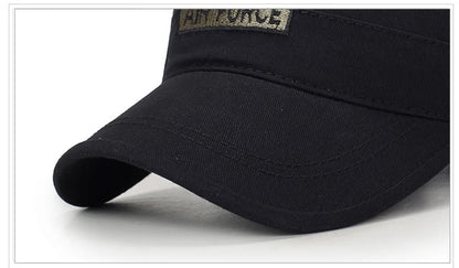 Four Seasons Hat Men's Korean Spring And Autumn Baseball Cap Cotton Outdoor Flat Military Cap Camouflage Embroidery Cap
