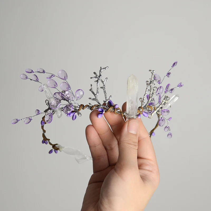 Fairy Tiara Woodland Crystal Quartz
