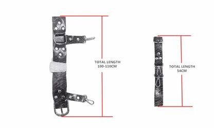 Steam Punk PU Waist Bags Hip Pack