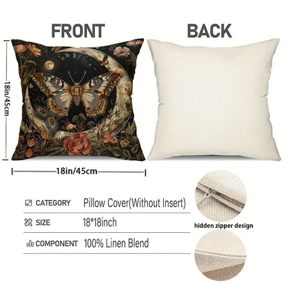 Country Charm Butterfly Throw Pillow Cover