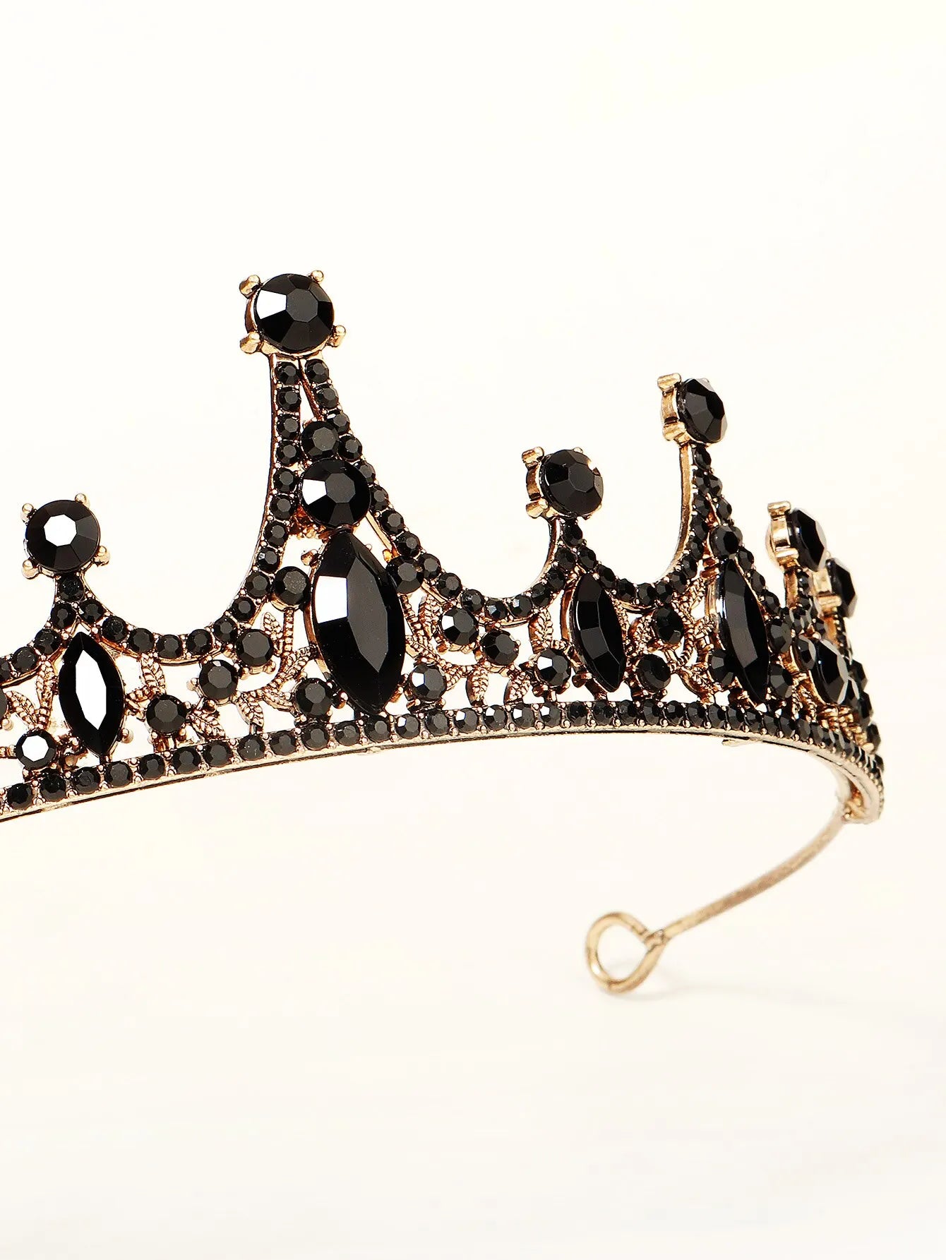 Black Crystal Rhinestone Tiaras