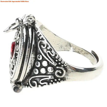 Antique Openable Gawu Box Ring