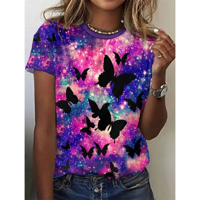 Butterfly Pattern T-Shirt