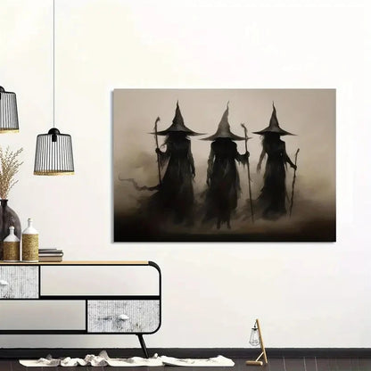 Retro Witch Canvas Prints