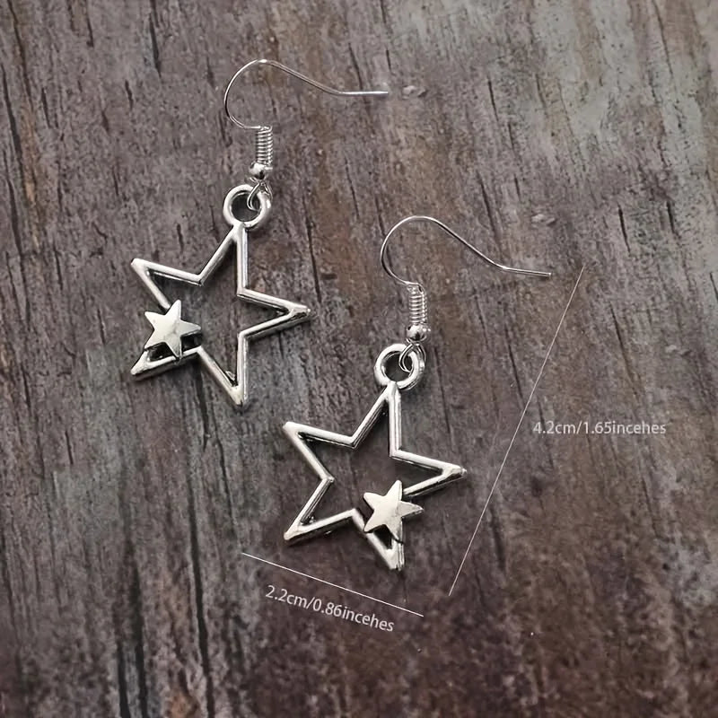 Vintage Mushroom Pendant Earrings