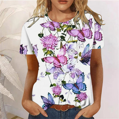 Butterfly Pattern T-Shirt