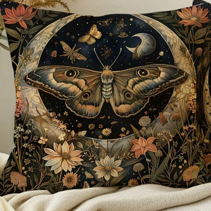 Country Charm Butterfly Throw Pillow Cover