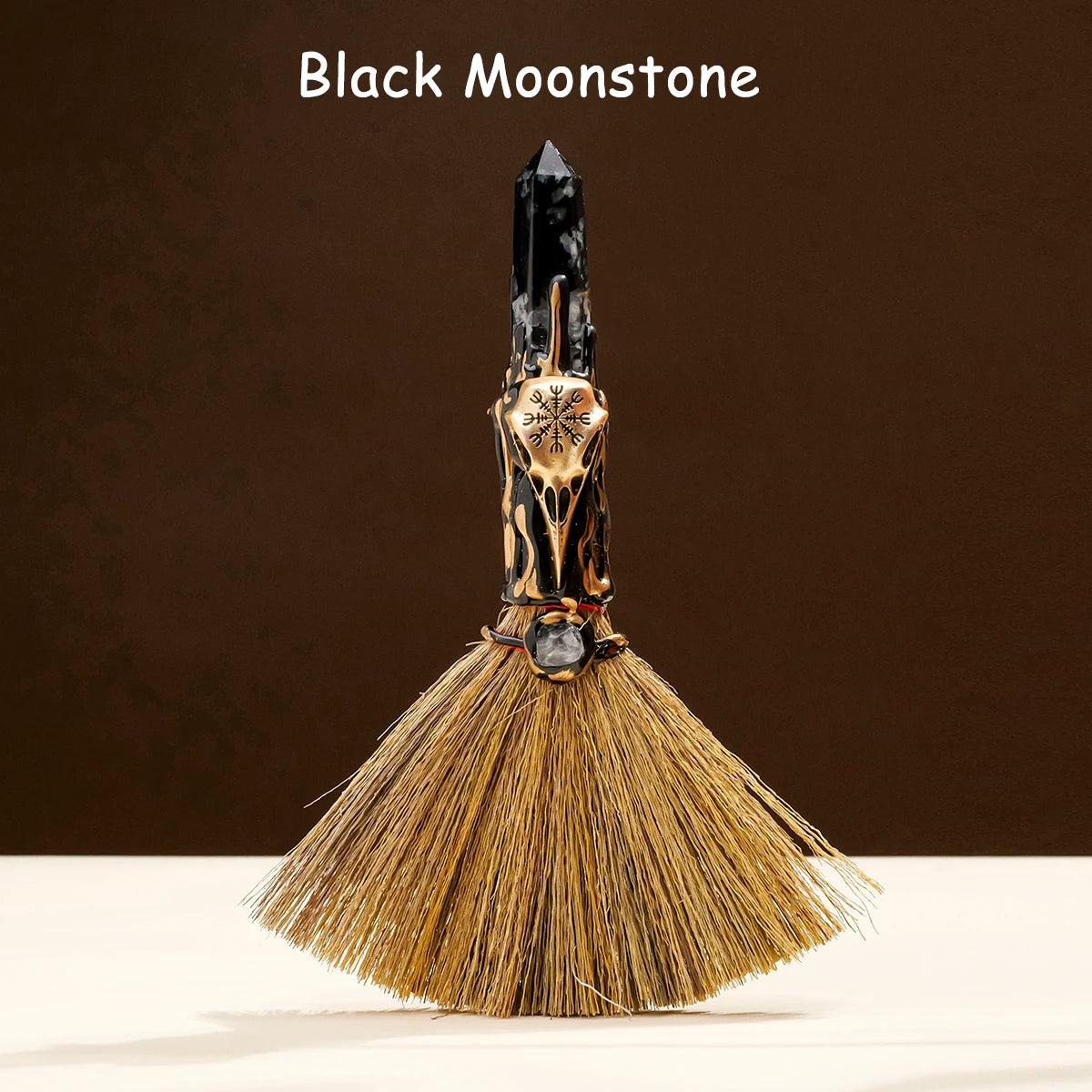 Natural Crystal Stone Point Magic Broom