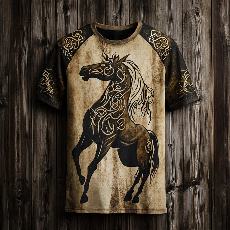 Men's Short-Sleeve T-Shirt Ethnic Print