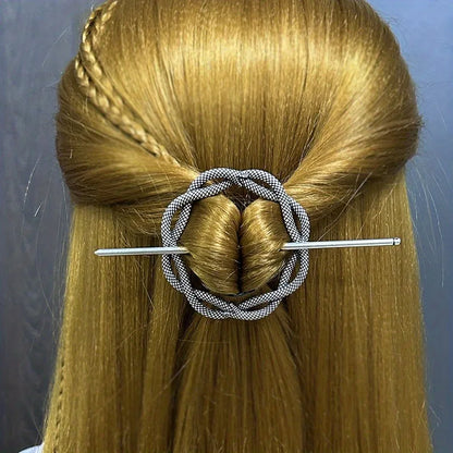 Elegant Viking Retro Crescent Cloud Hair Clip