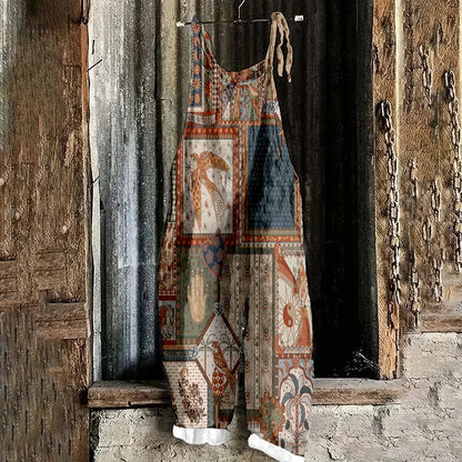 Flower Print Sexy Adjustable Suspender Romper