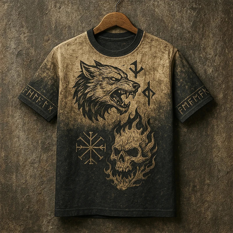 Men's Short-Sleeve T-Shirt Ethnic Print