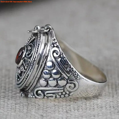 Antique Openable Gawu Box Ring