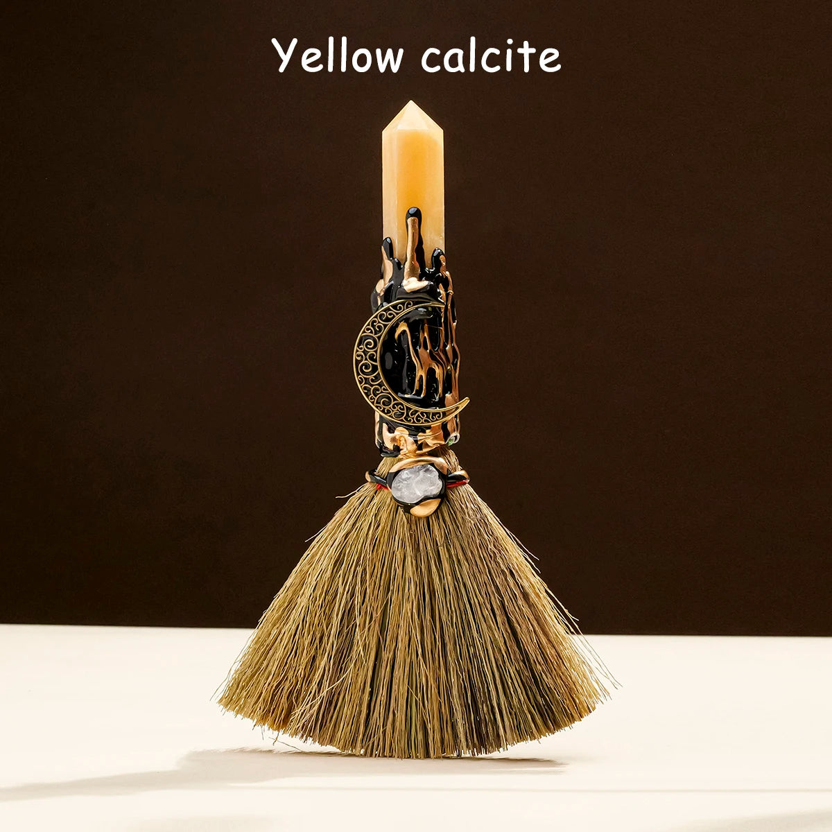 Natural Crystal Stone Point Magic Broom