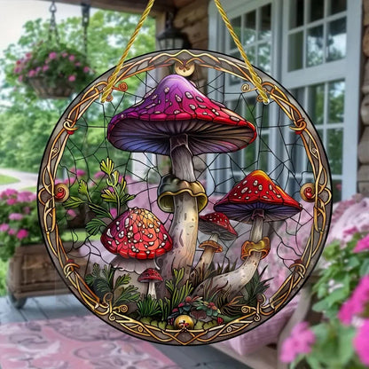 Acrylic Mushroom Suncatcher