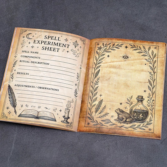 Grimoire Journal 26 Pages Spellbook Witchcraft