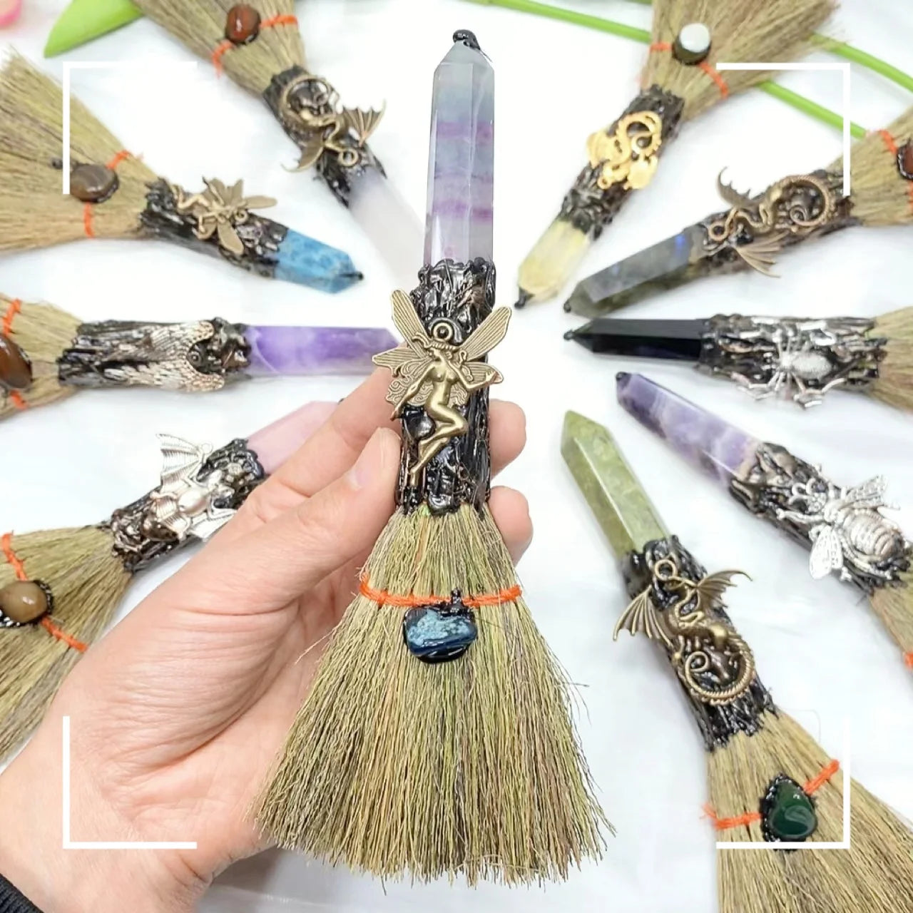Natural Crystal Magic Broom