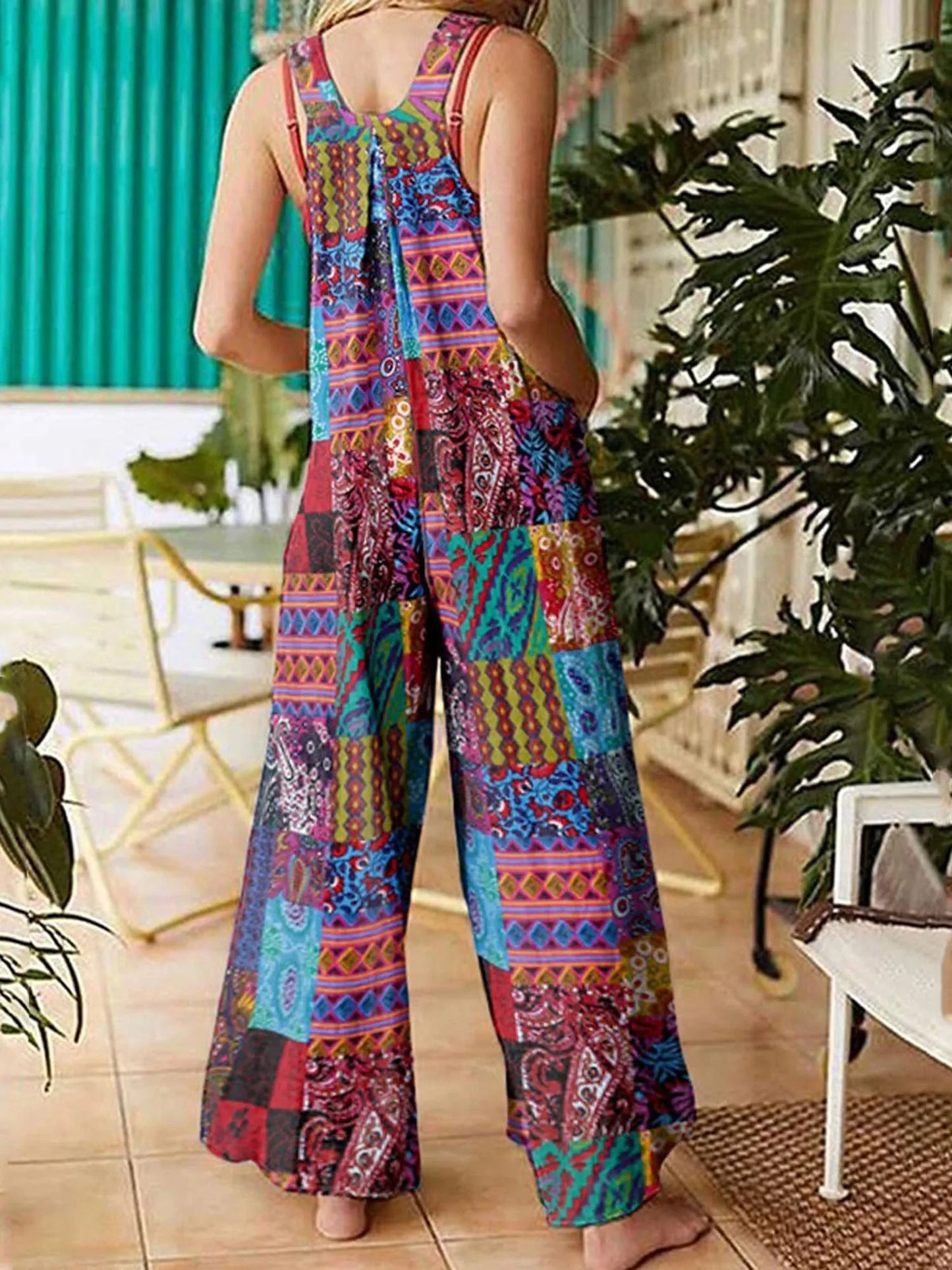 Women Summer Overalls Multicolor