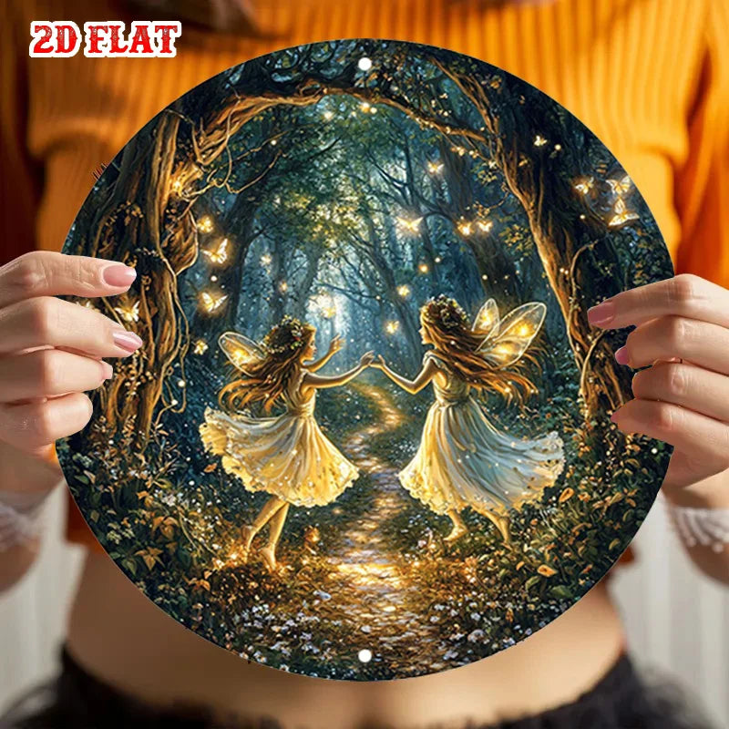 Magic Forest Circular Sign