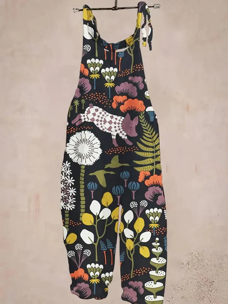 Women's Romper Dress Rural Style