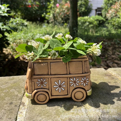 Creative Hand-Painted Resin Succulent Planter