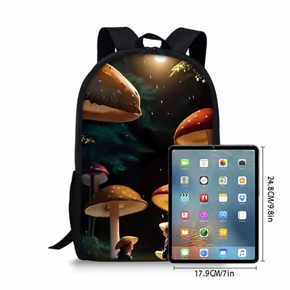 Mushroom Forest Backpack For Boy/Girls