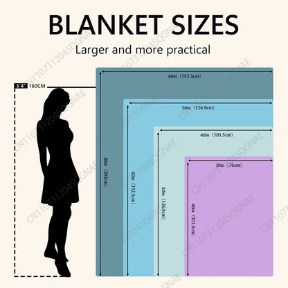 Gnome Flannel Blanket Soft, Warm