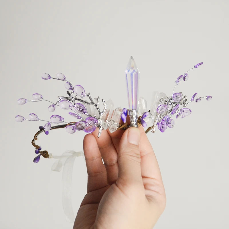 Fairy Tiara Woodland Crystal Quartz