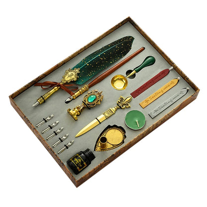Feather Dip Pen Kit Antique